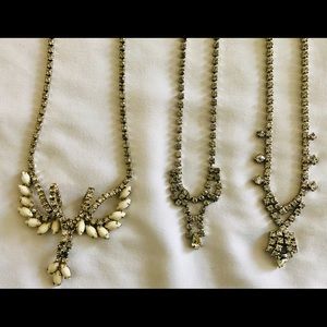 Vintage crystal necklaces